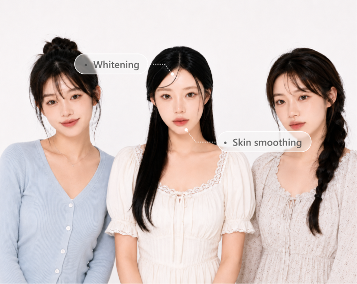 YRStar real-time skin beauty effect for a TikTok Group Live room