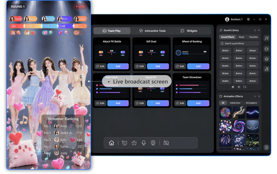 YRStar TikTok Group Live preview
